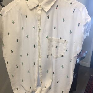 cacti button-up